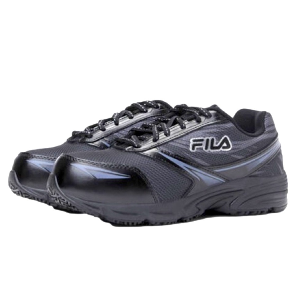 ❌sold❌FILA Meira 2 Slip Resistant Composite Toe Shoes Size 7 Black and Silver